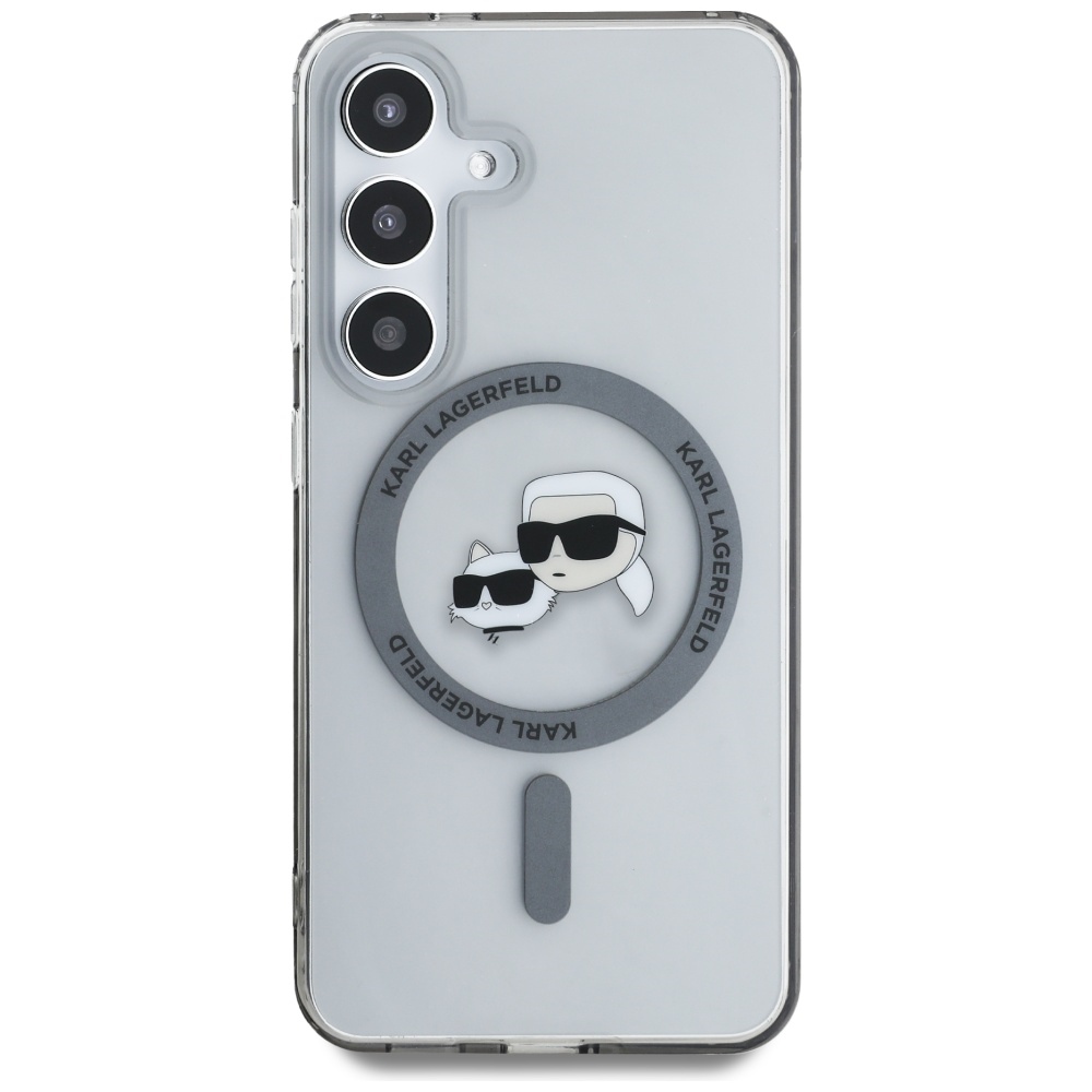 Karl Lagerfeld MagSafe dėklas Galaxy S25 – juodas
