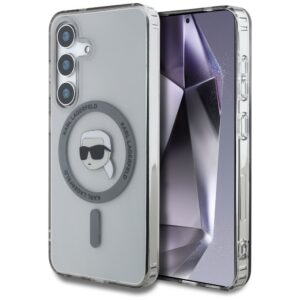 Karl Lagerfeld MagSafe dėklas Samsung Galaxy S25 – juodas
