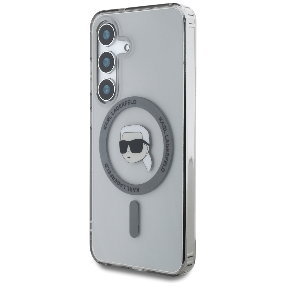 Karl Lagerfeld MagSafe dėklas Samsung Galaxy S25 – juodas
