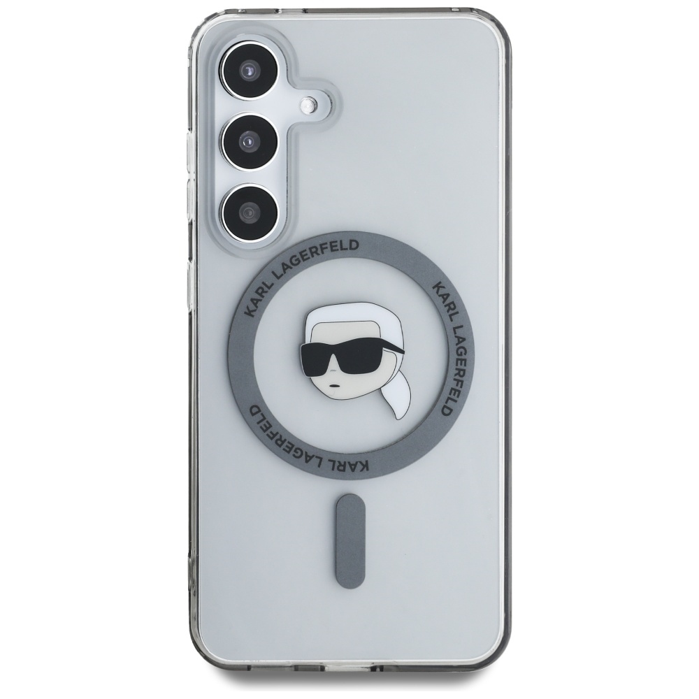 Karl Lagerfeld MagSafe dėklas Samsung Galaxy S25 – juodas