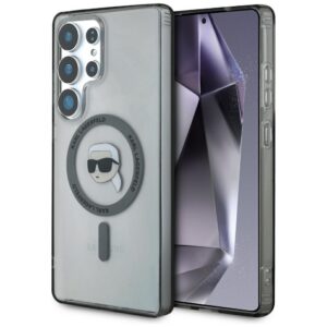 Karl Lagerfeld MagSafe dėklas Galaxy S25 Ultra – juodas
