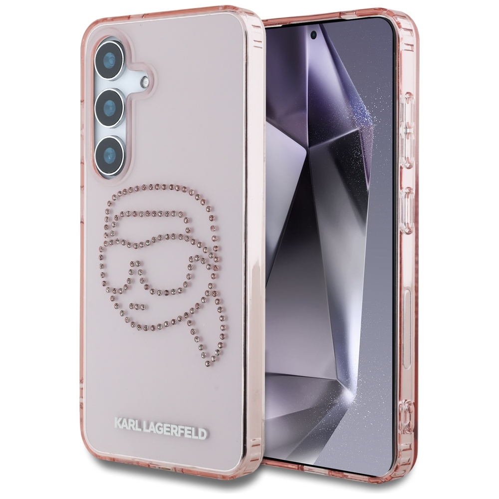 Karl Lagerfeld dėklas Samsung Galaxy S25 – rožinis