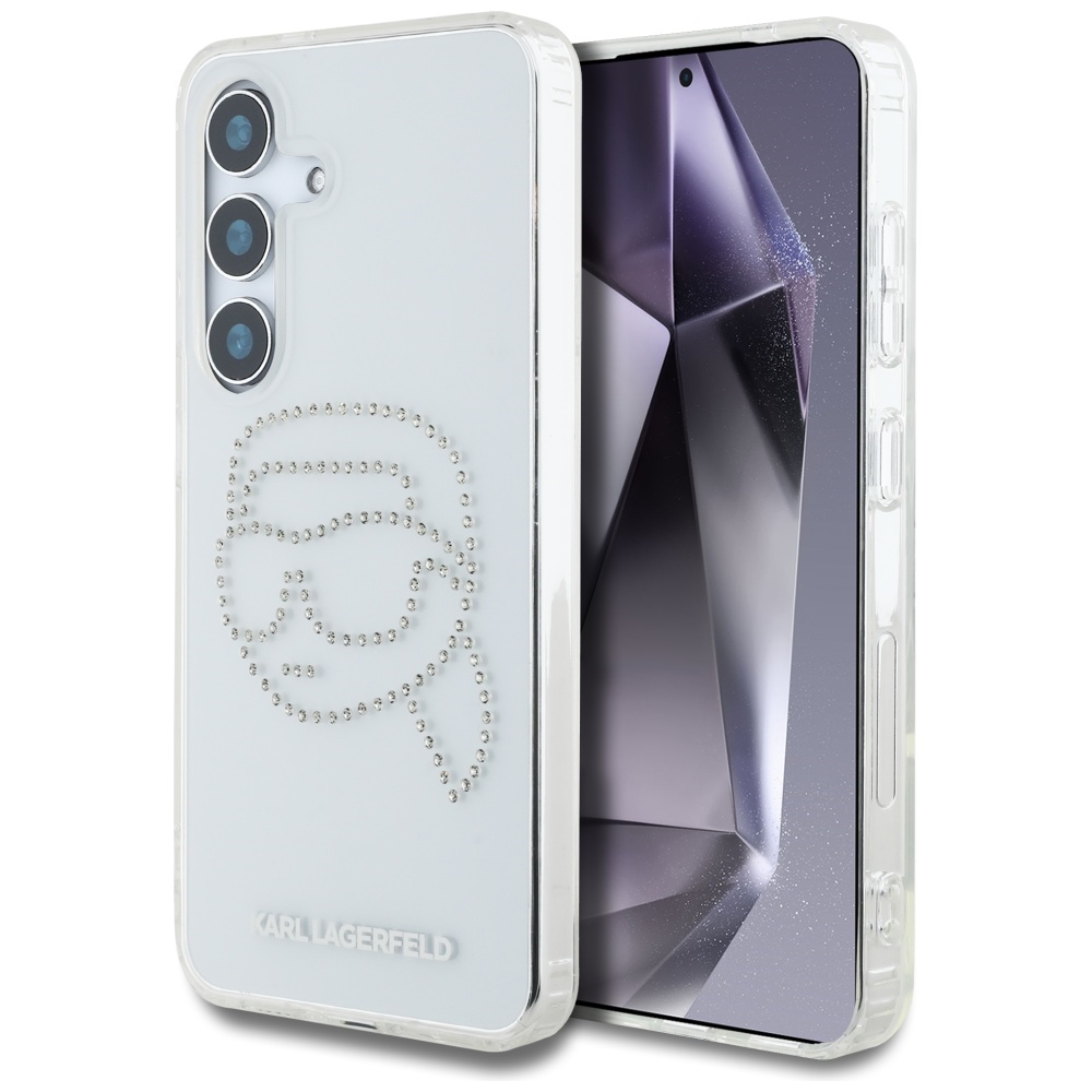 Karl Lagerfeld dėklas Samsung Galaxy S25 – skaidrus
