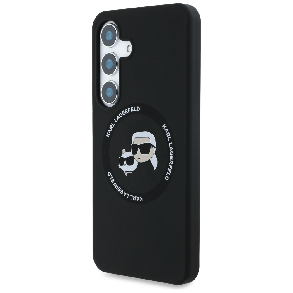 Karl Lagerfeld MagSafe dėklas Galaxy S25 – juodas