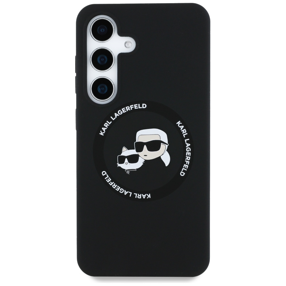 Karl Lagerfeld MagSafe dėklas Galaxy S25 – juodas