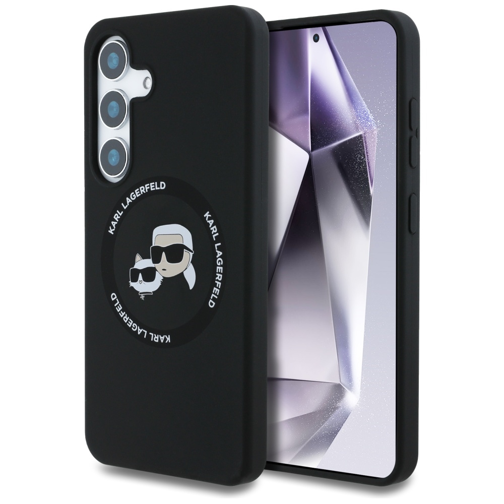 Karl Lagerfeld MagSafe dėklas Samsung Galaxy S25+ – juodas