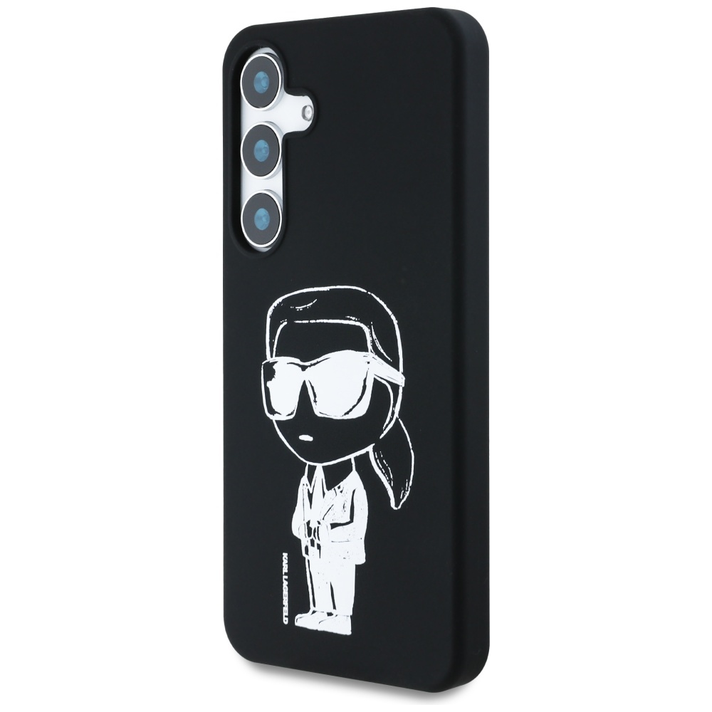 Karl Lagerfeld MagSafe dėklas Galaxy S25 – juodas