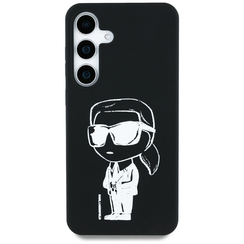 Karl Lagerfeld MagSafe dėklas Galaxy S25 – juodas