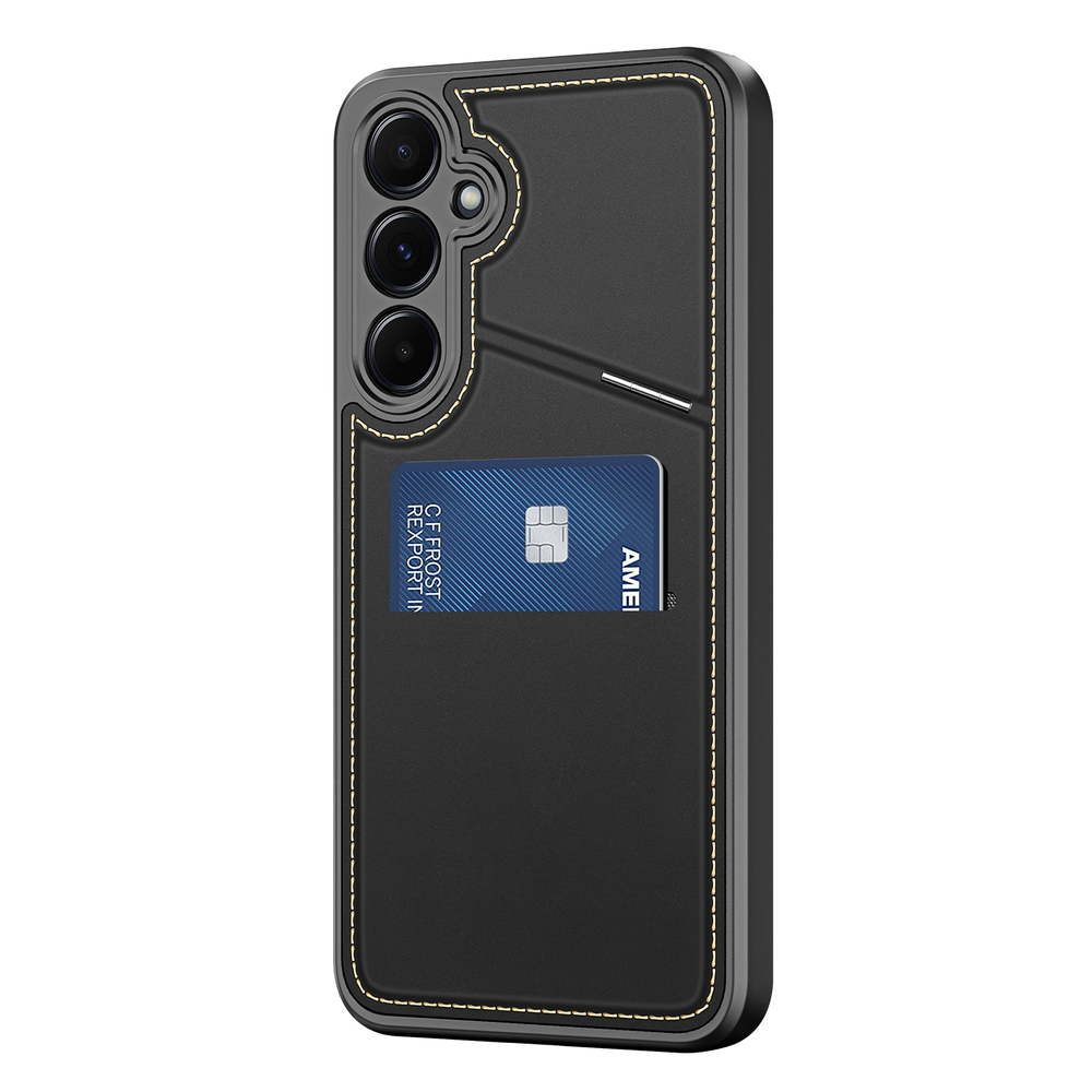 Dux Ducis Rafi II dėklas Galaxy S25 su stovu – juodas