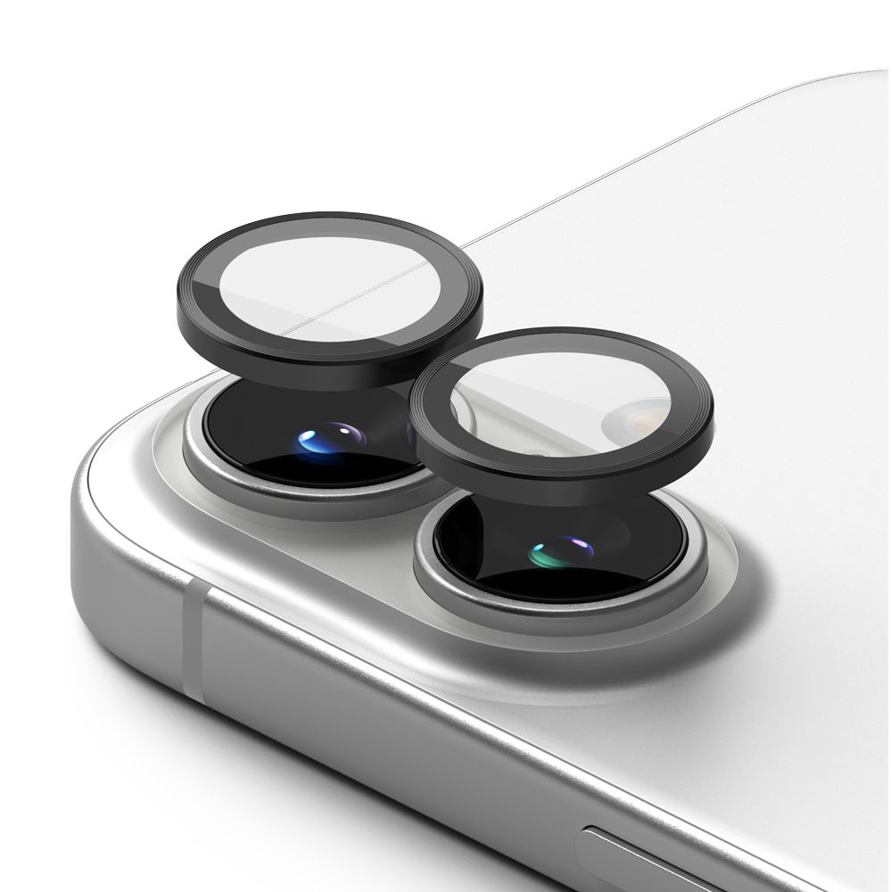 Kameros apsauginis stiklas Ringke Camera Frame Protector iPhone 16 / 16 Plus, 2 vnt., juodas