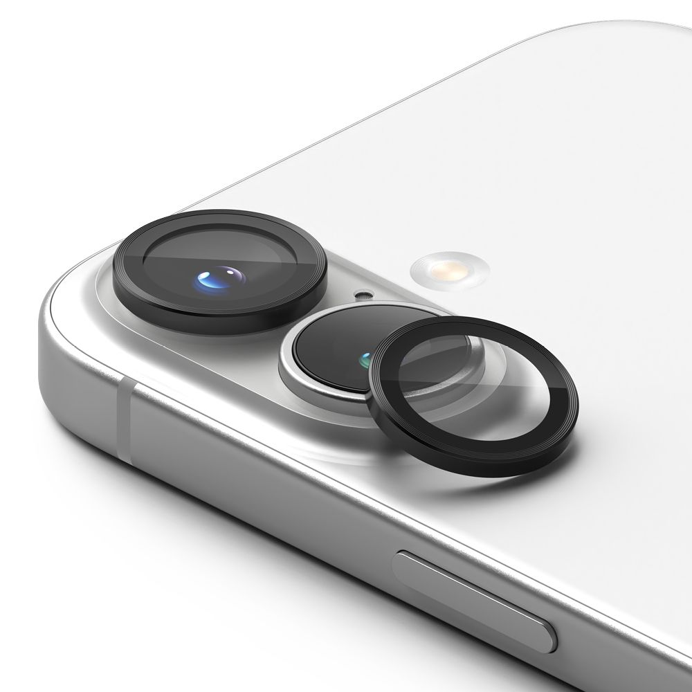 Kameros apsauginis stiklas Ringke Camera Frame Protector iPhone 16 / 16 Plus, 2 vnt., juodas