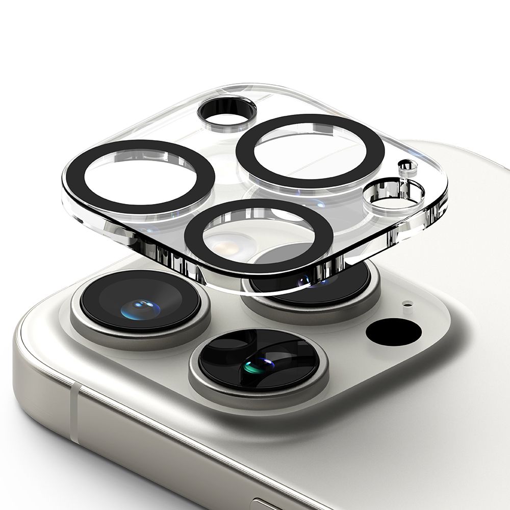 Kameros apsauginis stiklas Ringke Camera Protector iPhone 16 Pro / 16 Pro Max, 2 vnt., skaidrus