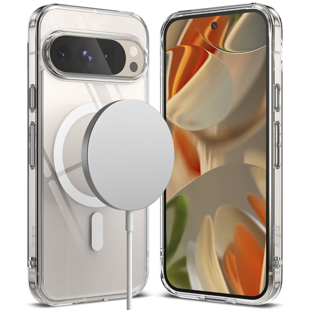 Dėklas Ringke Fusion Magnetic MagSafe Google Pixel 9 / 9 Pro, skaidrus