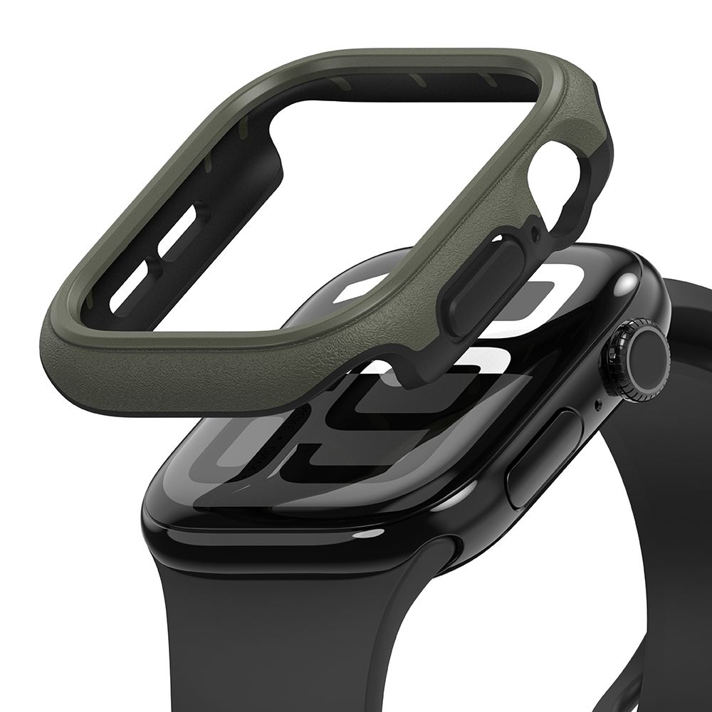 Dėklas Ringke Onyx Apple Watch 10/11 (46 mm), tamsiai žalias