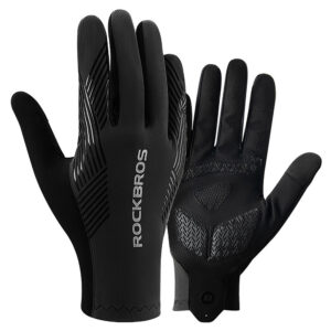 Rockbros dviratininko pirštinės pavasaris/vasara/ruduo, visapiusės, dydis: XL - juodos