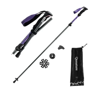 Qunature Šiaurės žygių trekinginė lazda Aliuminis 110 - 130 cm 1 vnt. - Violetinė