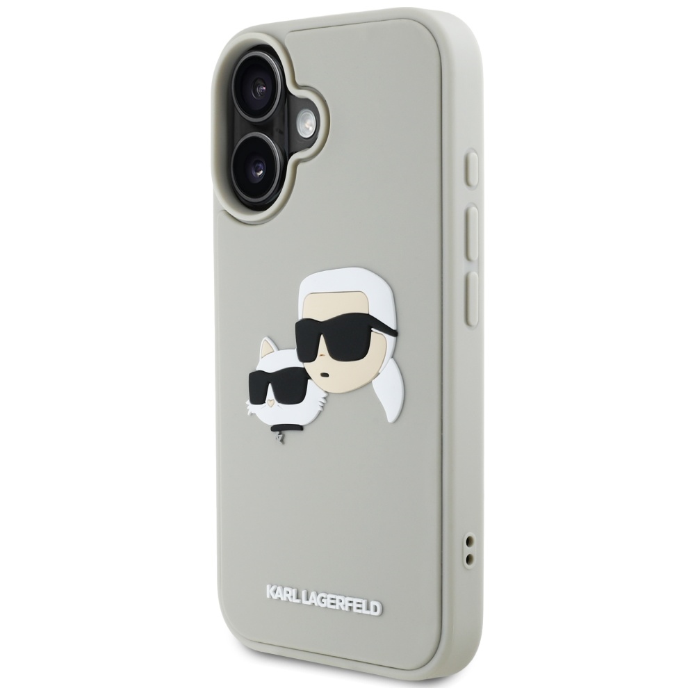 Karl Lagerfeld dėklas iPhone 16 – smėlio