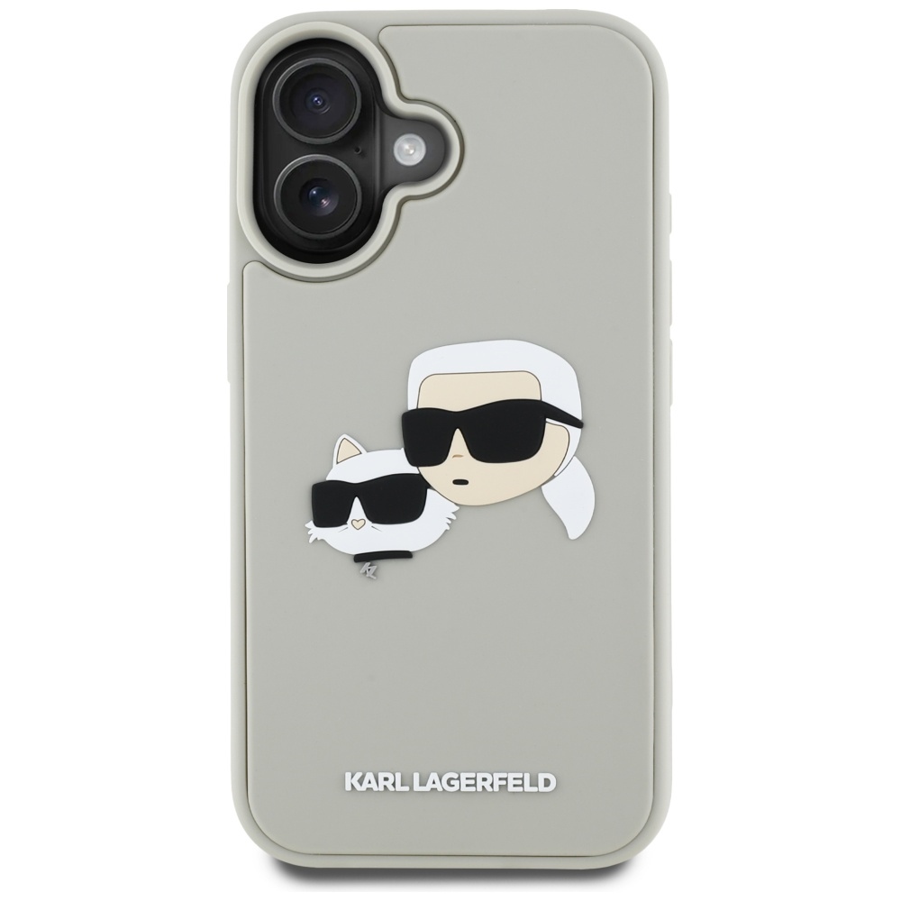 Karl Lagerfeld dėklas iPhone 16 – smėlio