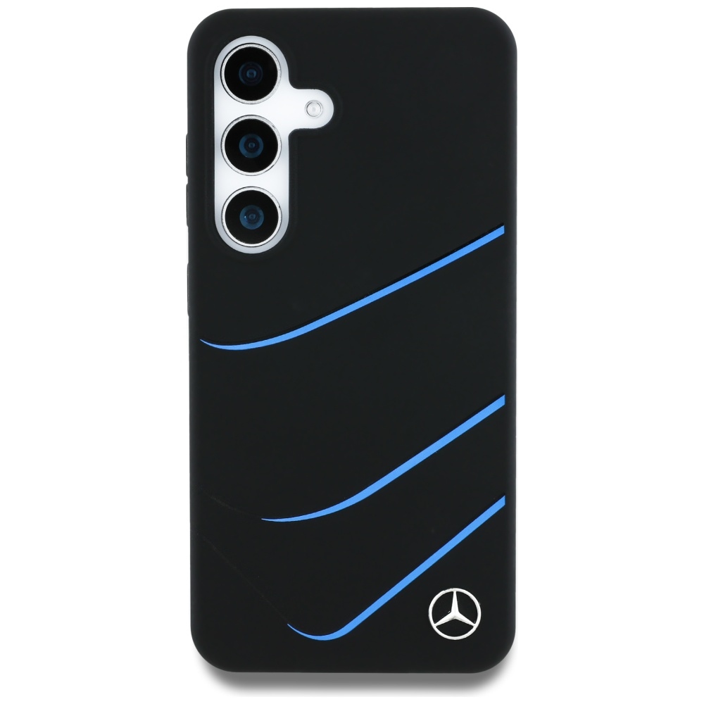 Mercedes MagSafe dėklas Samsung Galaxy S25 – juodas