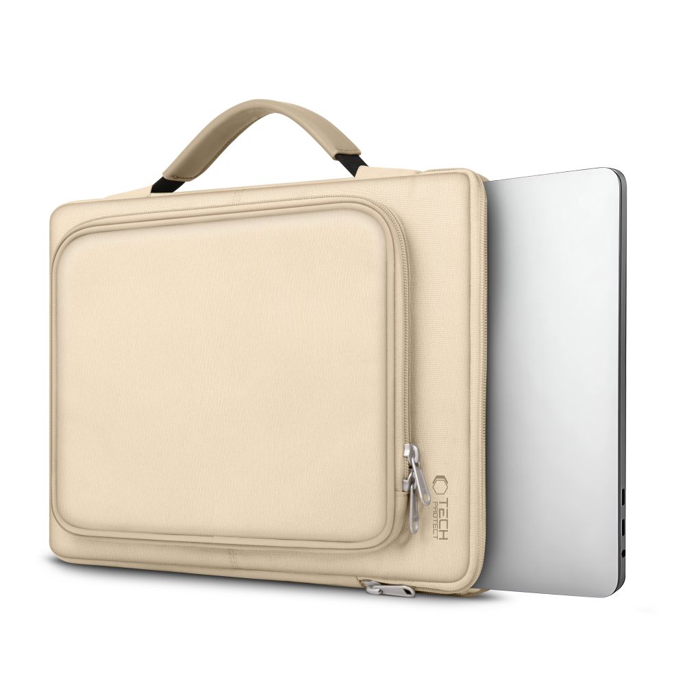 Krepšys nešiojamajam kompiuteriui Tech-Protect Basic Bag 13-14", smėlio spalvos