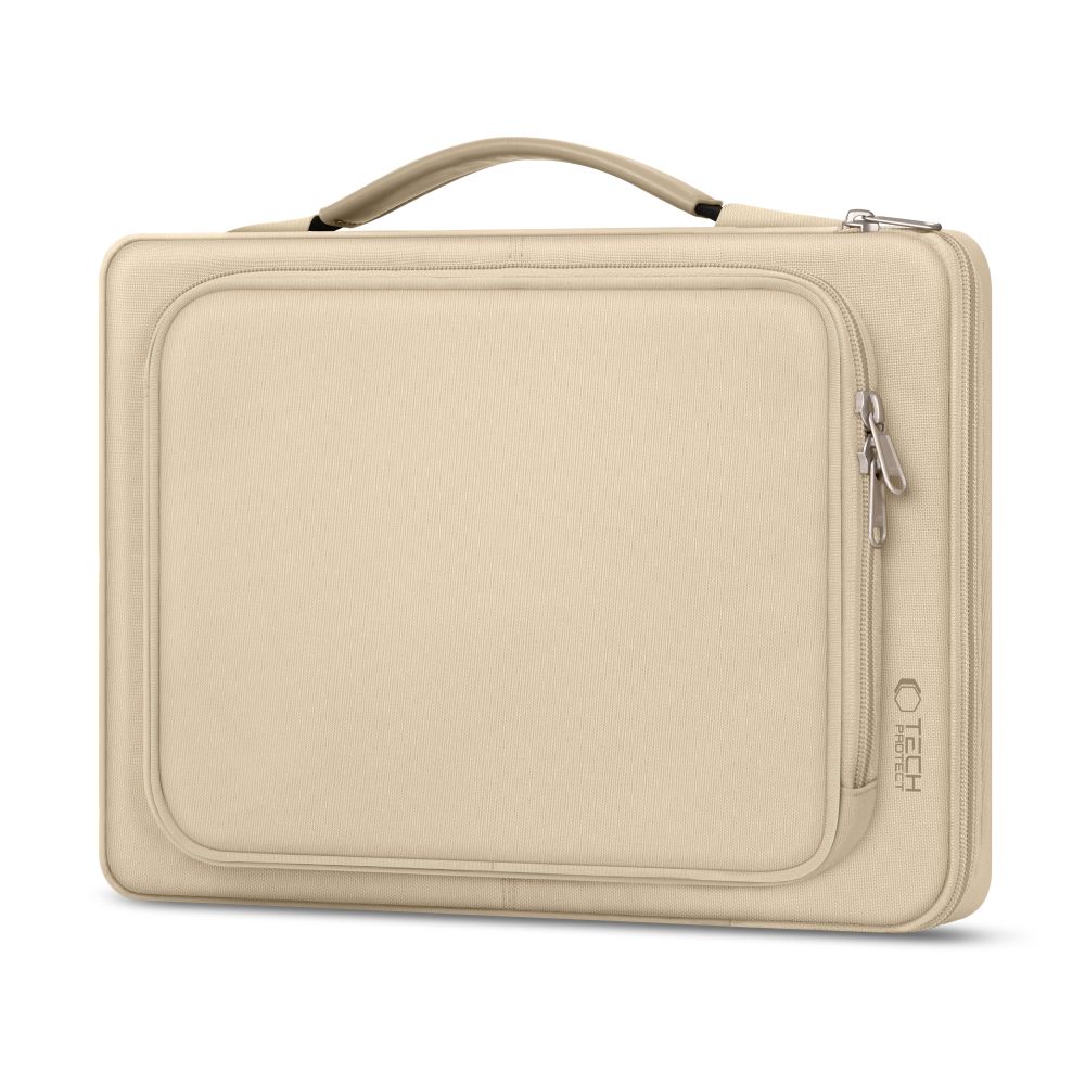 Krepšys nešiojamajam kompiuteriui Tech-Protect Basic Bag 15-16, smėlio spalvos