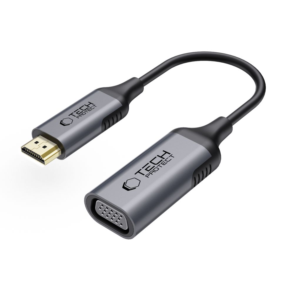 Adapteris Tech-Protect UltraBoost HDMI į VGA Full HD 60Hz, juodas