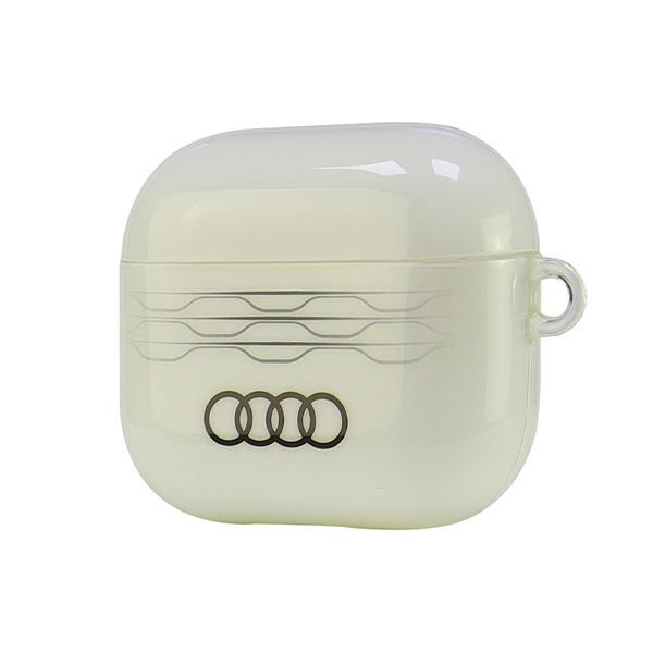 Audi AirPods 3 dėklas – baltas (IML Geometric Pattern)