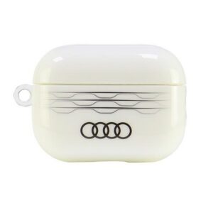 Audi IML geometrinio rašto dėklas AirPods Pro 2 – baltas