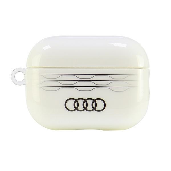 Audi IML geometrinio rašto dėklas AirPods Pro 2 – baltas