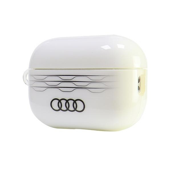 Audi IML geometrinio rašto dėklas AirPods Pro 2 – baltas