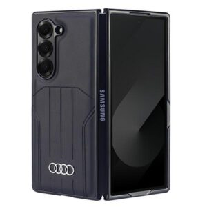Audi MagSafe dėklas Galaxy Z Fold6 – juodas, eko oda
