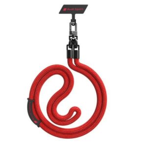 Audi Crossbody Universal Leash 120cm x 10mm - raudona