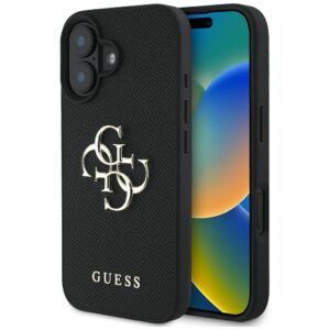 Guess 4G dėklas iPhone 16 6.1 – juodas