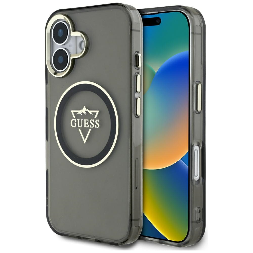 Guess MagSafe dėklas iPhone 16 – juodas