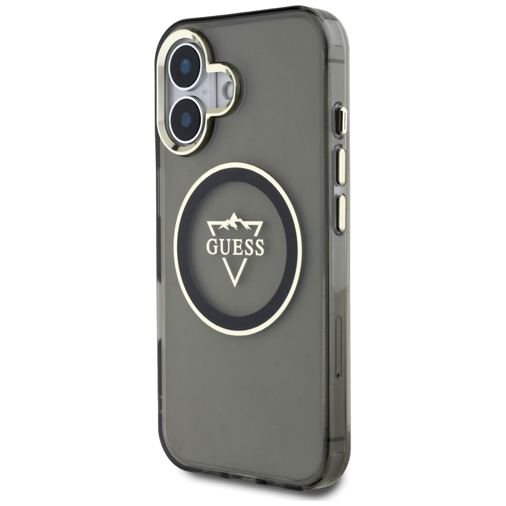 Guess MagSafe dėklas iPhone 16 – juodas