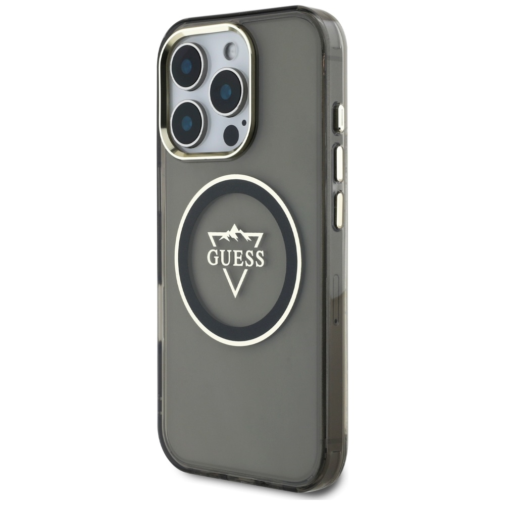 Guess MagSafe dėklas iPhone 16 Pro Max – juodas