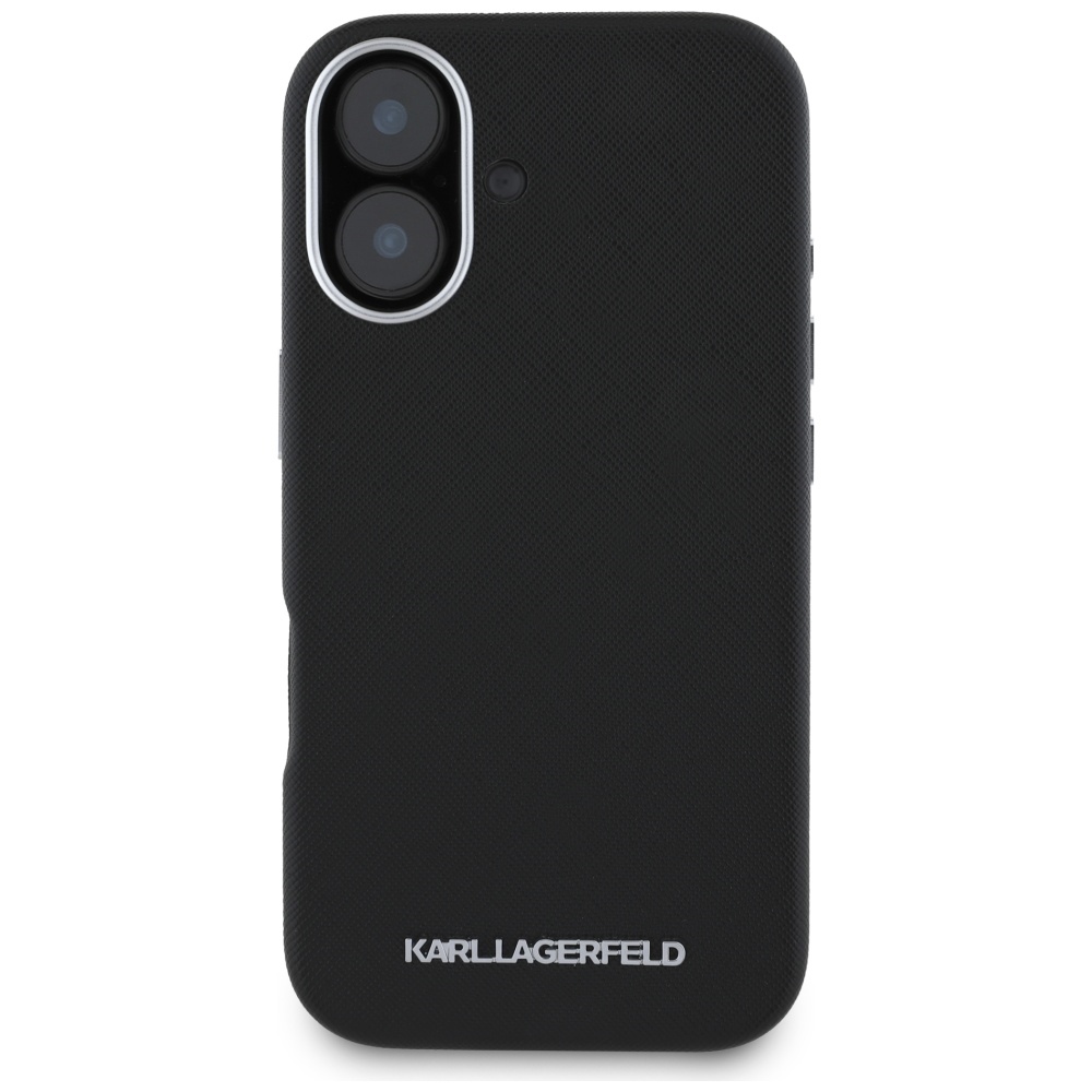 Karl Lagerfeld MagSafe dėklas iPhone 16 – juodas