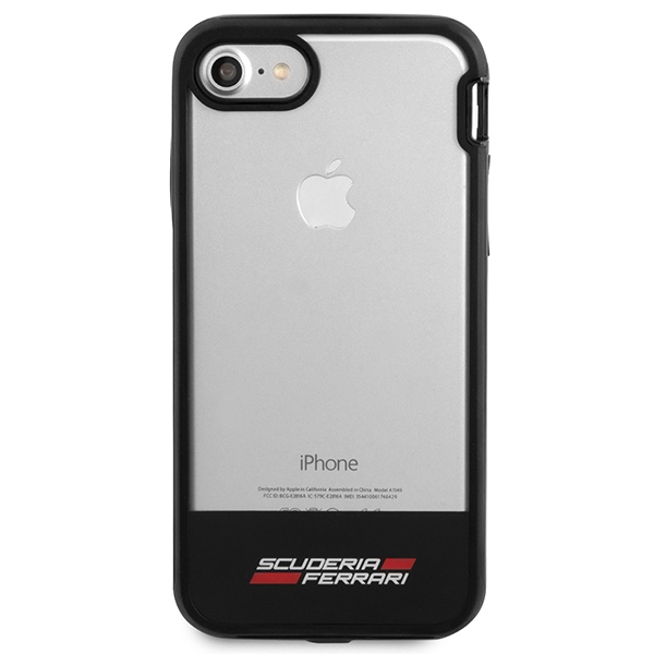 „Ferrari Racing Shield“ dėklas, skirtas „iPhone“ 7 / 8 / SE 2020 / SE 2022 – pusiau permatomas