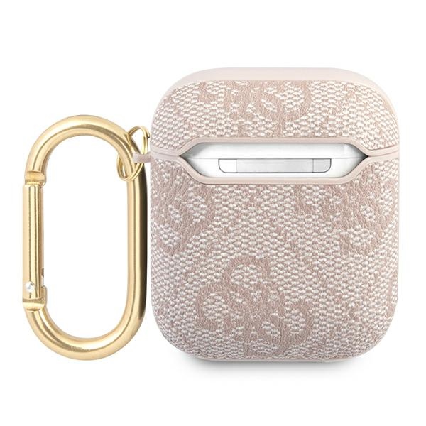 Guess 4G dėklas AirPods 1/2 – rožinis