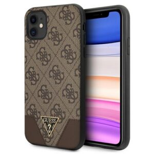 Guess 4G Triangle dėklas iPhone 11/XR 6.1 – rudas