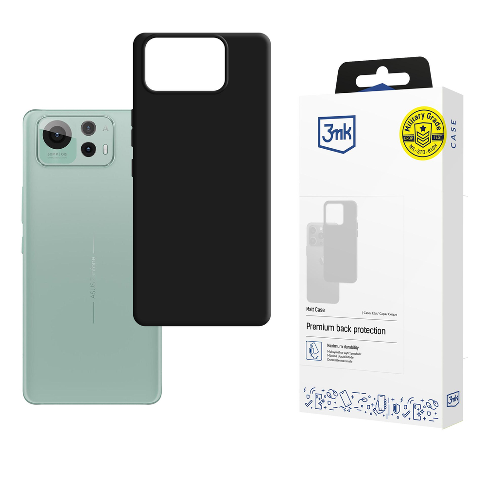 3mk Matt Case skirtas Asus Zenfone 12 Ultra – juodas