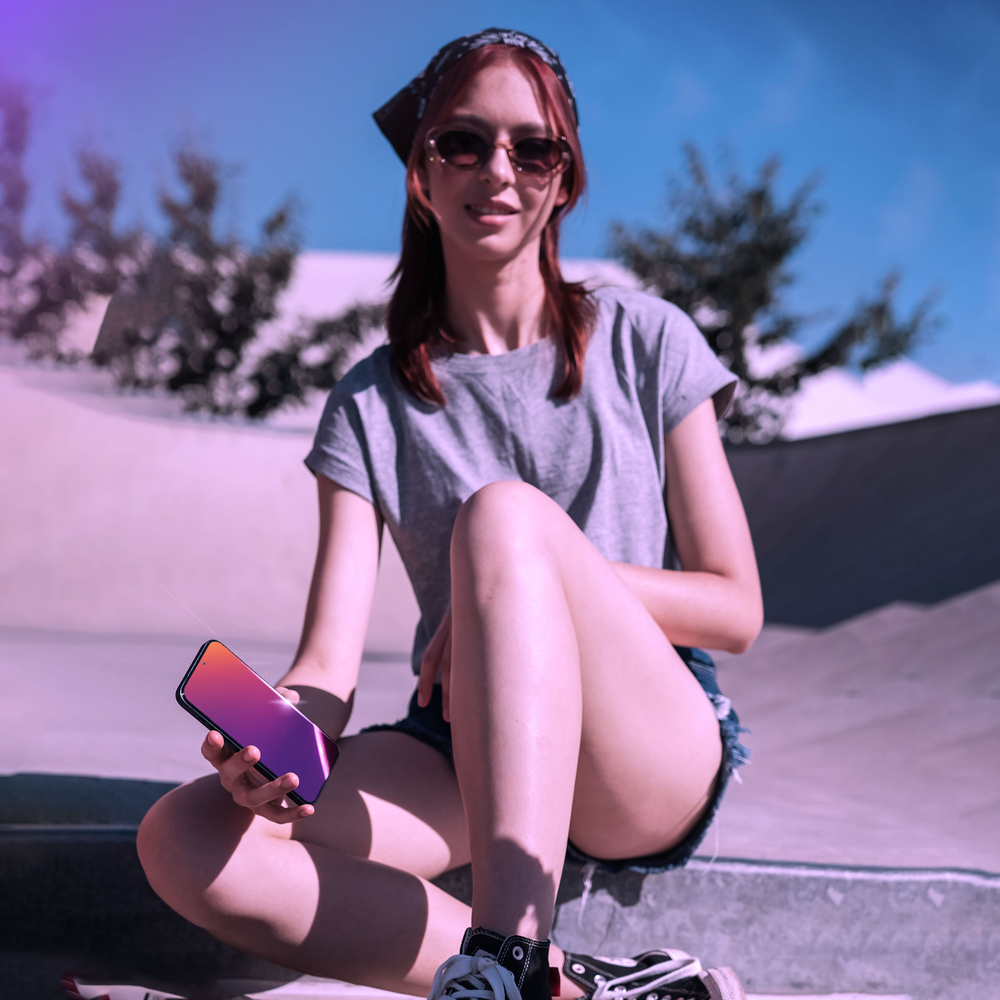 3mk Rainbow Privacy grūdintas stiklas, skirtas Apple iPhone 16e