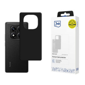 3mk silikoninis dėklas, skirtas Xiaomi Redmi Note 14 Pro 5G – juodas