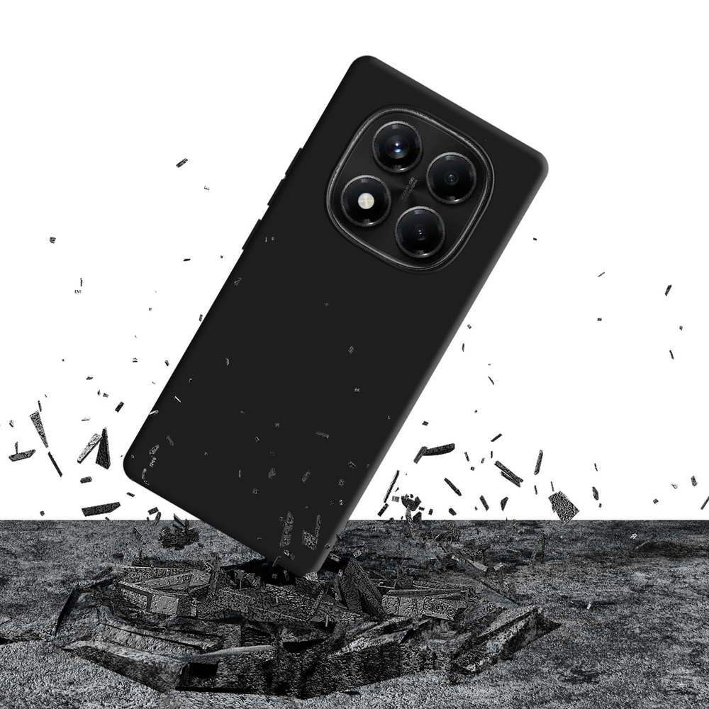 3mk silikoninis dėklas, skirtas Xiaomi Redmi Note 14 Pro 5G – juodas