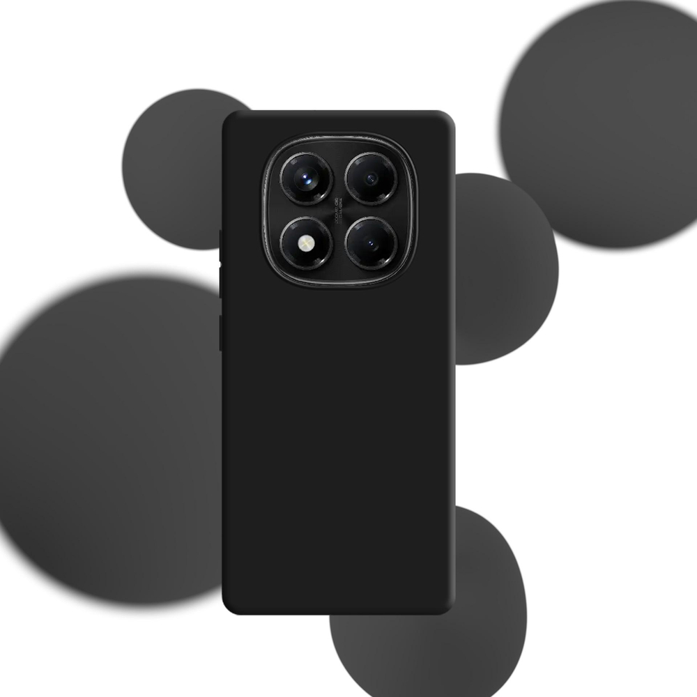 3mk silikoninis dėklas, skirtas Xiaomi Redmi Note 14 Pro 5G – juodas