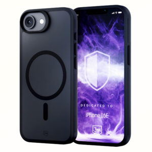 3mk Smoke MagCase, skirtas Apple iPhone SE4/16E – matinė juoda