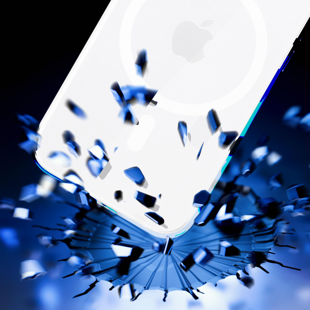 3mk clear magcase skirtas apple iPhone 16E - transparent
