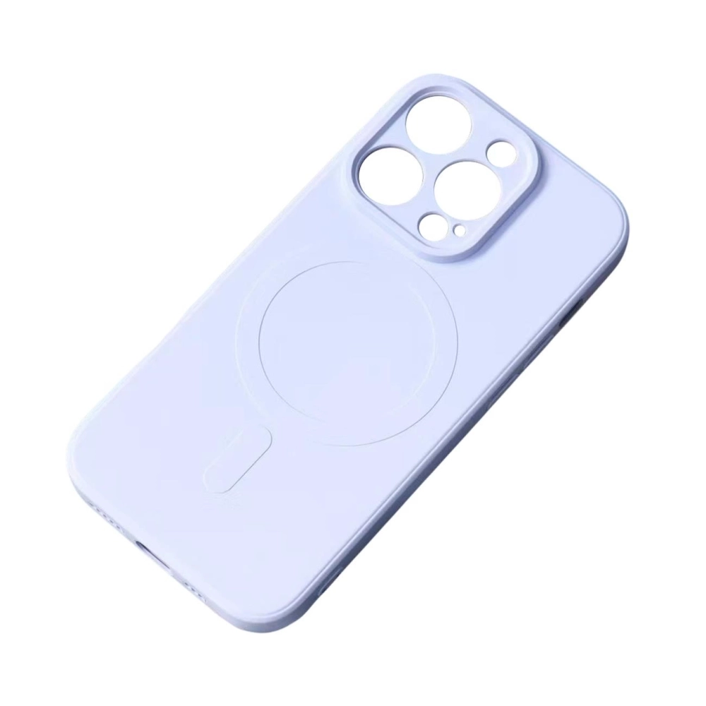 Silikoninis MagSafe dėklas Galaxy S25 Edge – šviesiai mėlynas