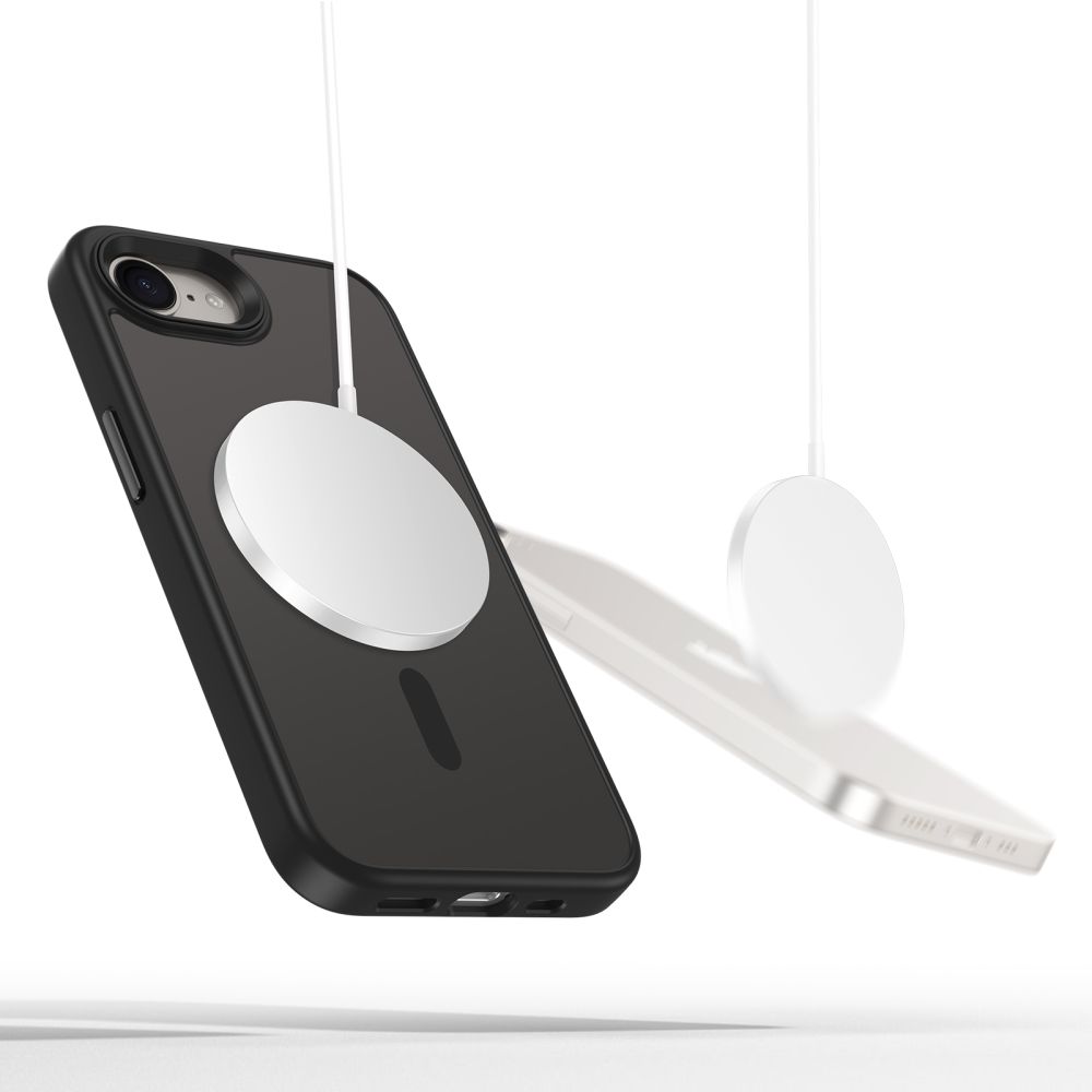 Dėklas Tech-Protect Magmat MagSafe iPhone 16e / 17e, matinis juodas