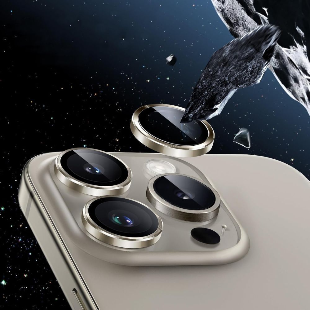 Kameros apsauginis stiklas Tech-Protect Camring Fit+ iPhone 16e / 17e, skaidrus